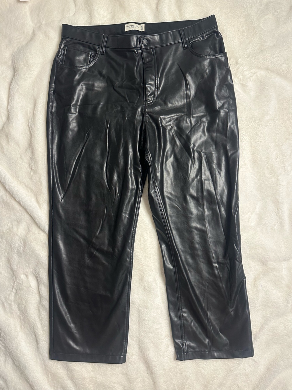 Abercrombie & Fitch Black Leather Pants